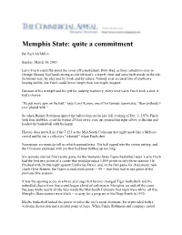 Memphis State: Quite a Commitment
