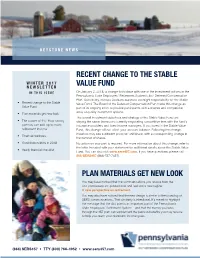 Recent Change to the Stable Value Fund Plan Materials