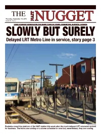 Delayed LRT Metro Line in Service, Story Page 3