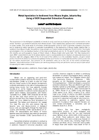 Metal Speciation in Sediment from Muara Angke, Jakarta Bay Using of BCR Sequential Extraction Procedure