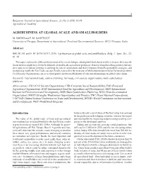 Agribusiness at Global Scale and Smallholders