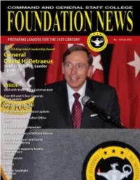 CGSC Foundation News No. 13/Fall 2012