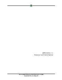 APPENDIX C-1 Botanical and Faunal Survey