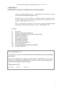 CHAPTER 4 Preparing for Research: Metatheoretical Considerations
