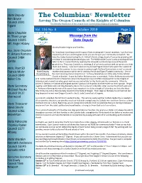 Columbian Newsletter October 2019