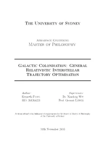 General Relativistic Interstellar Trajectory Optimisation