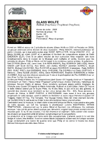 GLASS WOLFE Xotica (Prog Heavy / Prog Metal / Prog Rock)