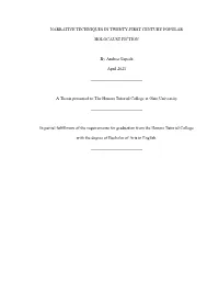 Narrative Techniques in Twenty-First Century Popular