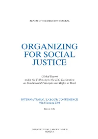 Organizing for Social Justice