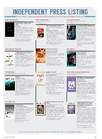 Please Order Books by Using the Contact Information Listed Under Each Press's Name, Or Visit Your Local Bookstore Or Online R