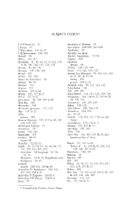Subject Index*