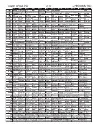 Sunday Morning Grid 3/15/20 Latimes.Com/Tv Times