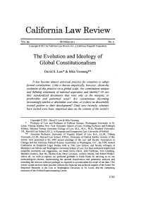 The Evolution and Ideology of Global Constitutionalism