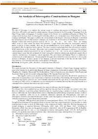 An Analysis of Interrogative Constructions in Dangme