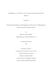 Establishing the Use of Pseudomonas Spp. As Biocontrol Agents of Fungal and Nematode