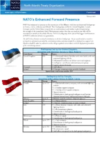 NATO's Enhanced Forward Presence