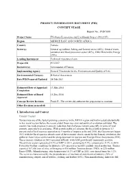 PROJECT INFORMATION DOCUMENT (PID) CONCEPT STAGE Report No.: PIDC609