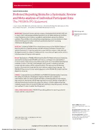 The PRISMA-IPD Statement