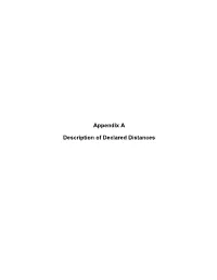 Appendix a Description of Declared Distances