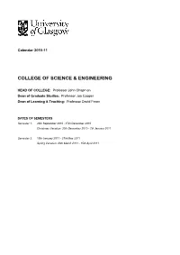 College of Science & Engineering
