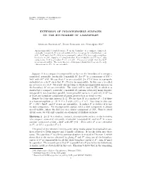 Extension of Incompressible Surfaces on the Boundaries of 3-Manifolds