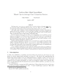 Lattices That Admit Logarithmic Worst-Case to Average-Case Connection Factors