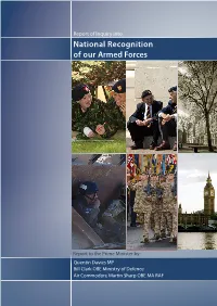 National Recognition of Our Armed Forces