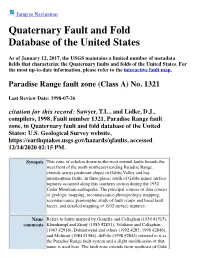 Quaternary Fault and Fold Database of the United States