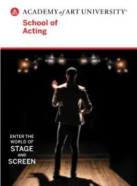 School of Acting Program Brochure