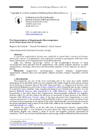 The Dissemination of Magnitotactic Microorganisms in the Water Reservoirs of Georgia