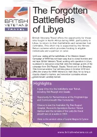 The Forgotten Battlefields of Libya