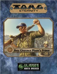 Beta Clearance Player's Primer