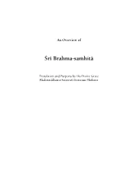 Brahma Samhita Study Guide