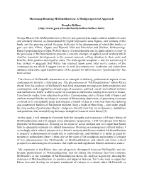 Theorizing/Resisting Mcdonaldization: a Multiperspectivist Approach
