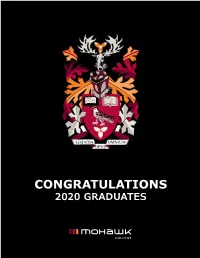 Congratulations 2020 Graduates