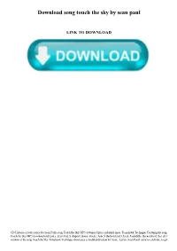 Download Song Touch the Sky by Sean Paul