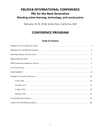 PBL2018 — International Conference on Problem Based Learning