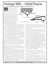 Drainage Wells—A Dual Purpose C.W