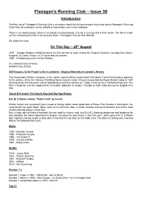 Flanagan's Running Club – Issue 38