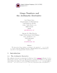 Giuga Numbers and the Arithmetic Derivative