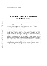 Hyperbolic Geometry of Superstring Perturbation Theory