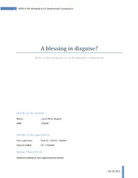 Ngos in the Changing Era of Development Cooperation