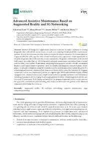 Advanced Assistive Maintenance Based on Augmented Reality and 5G Networking
