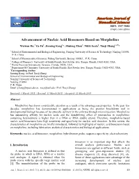 Advancement of Nucleic Acid Biosensors Based on Morpholino