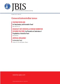 General Interstellar Issue