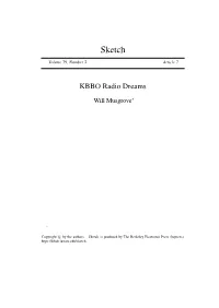 KBBO Radio Dreams