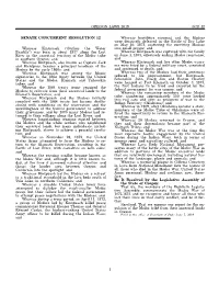 OREGON LAWS 2019 SCR 12 SENATE CONCURRENT RESOLUTION 12 Whereas Kintpuash