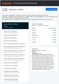 136 Bus Time Schedule & Line Route