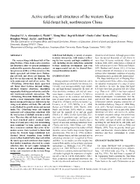 Active Surface Salt Structures of the Western Kuqa Fold-Thrust Belt, Northwestern China