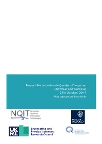 Responsible Innovation in NQIT